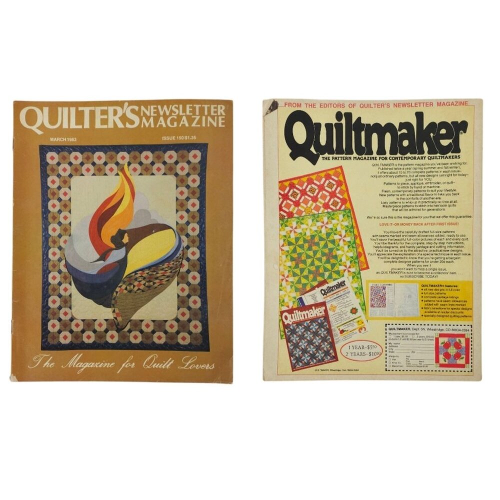 Quilters Newsletter Magazine Lot of 6 March April May June July/August 1983 1991 - Picture 3 of 10